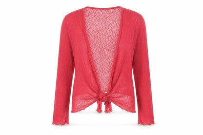 Womens UK Size M Eastex Red Cardigan Jumper