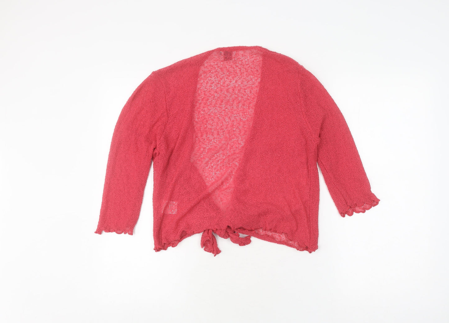 Eastex Women's Red Cardigan M Long Sleeve