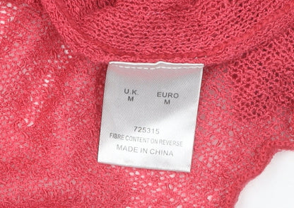 Eastex Women's Red Cardigan M Long Sleeve