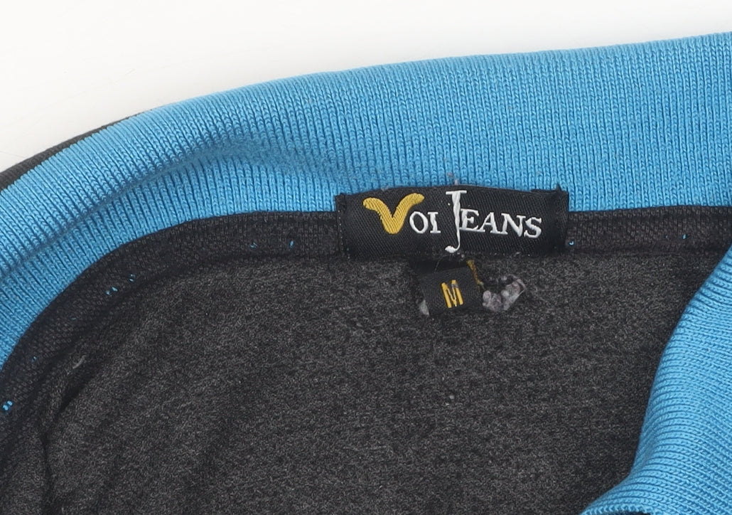 Voi Jeans Men's Black Polo Shirt Size M