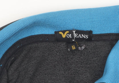 Voi Jeans Men's Black Polo Shirt Size M