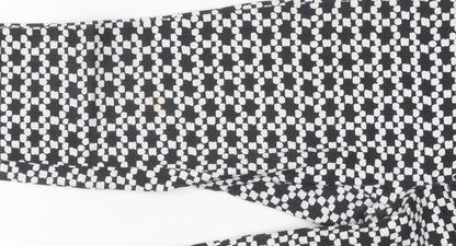 Banana Republic Women's Black Geometric Trousers, Size S