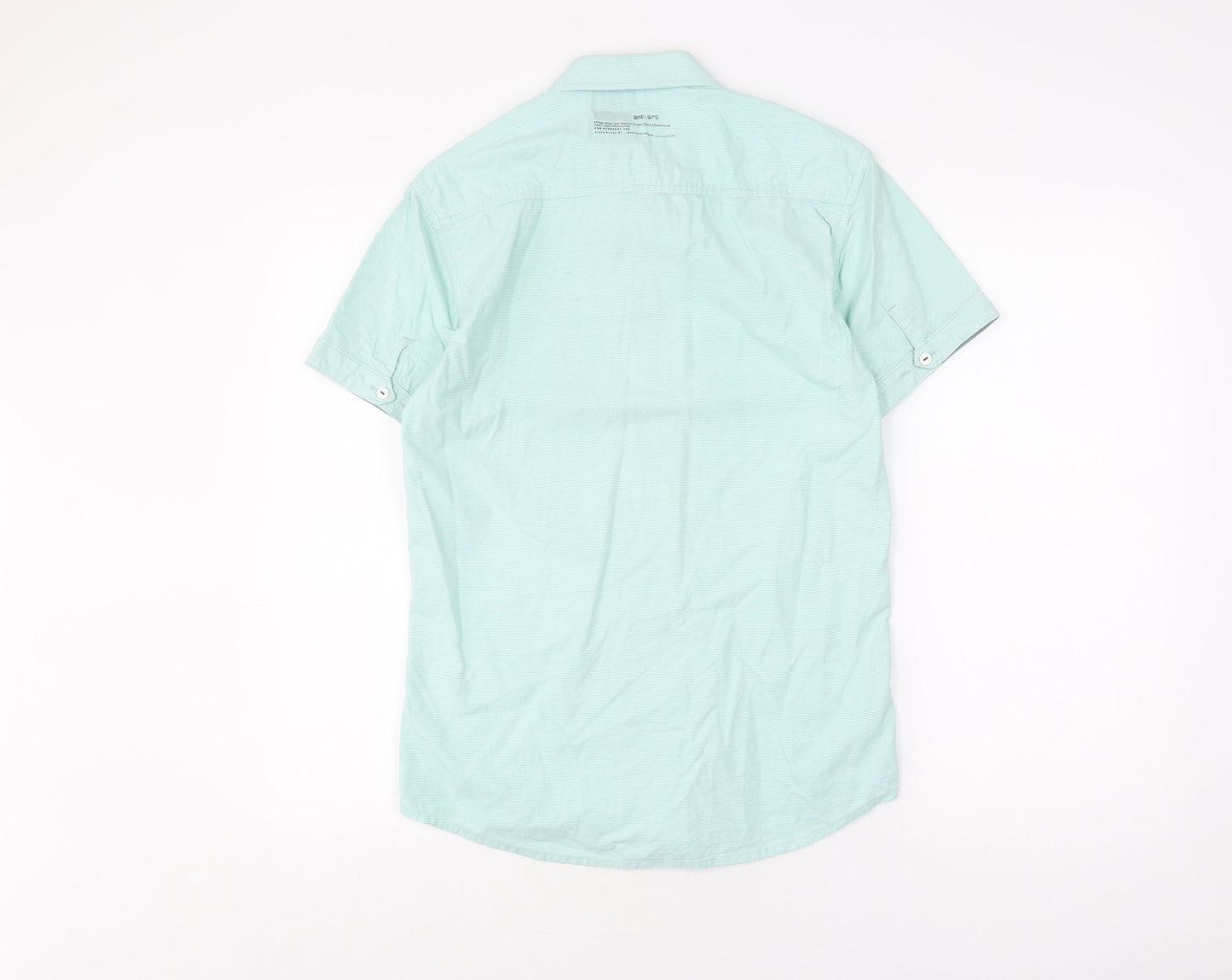 Jack & Jones Men's Blue Striped Casual Shirt Size S