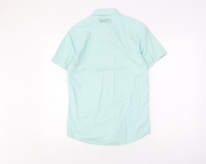 Jack & Jones Men's Blue Striped Casual Shirt Size S