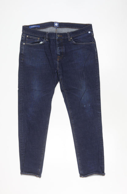 Pretty Green Blue Straight Jeans - Unisex, Size L