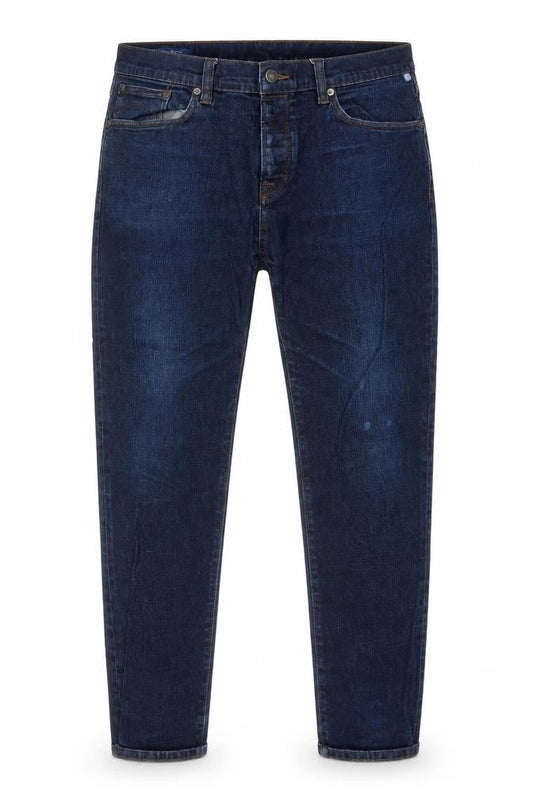 Front view of Pretty Green Blue Straight Jeans - unisex, size L
