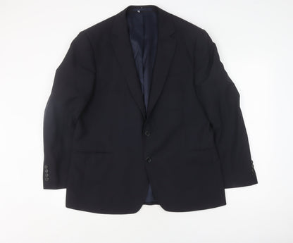 Austin Reed Men's Blue Suit Jacket 44S Classic Fit