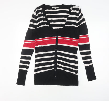 Womens UK Size 14 Laura Ashley Black Cardigan Jumper