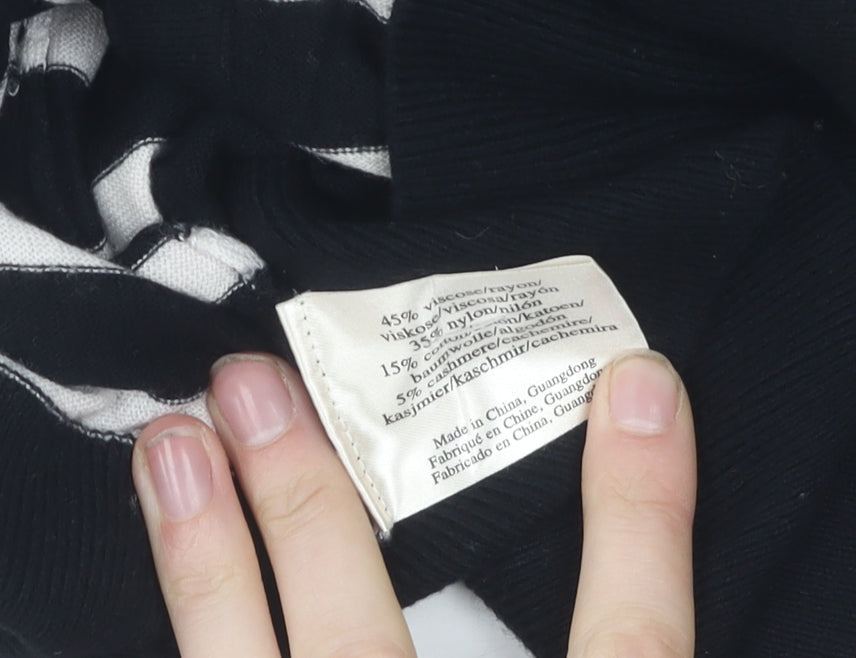 Womens UK Size 14 Laura Ashley Black Cardigan Jumper