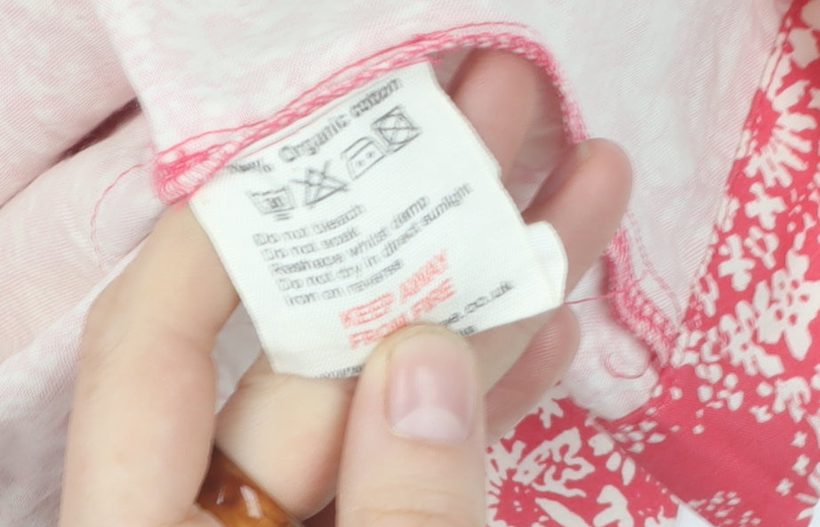 Laura Ashley Women's Pink Floral A-Line Skirt, Size 12