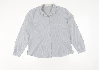 Jacques Vert Women's Blue Striped Nightshirt Size 12
