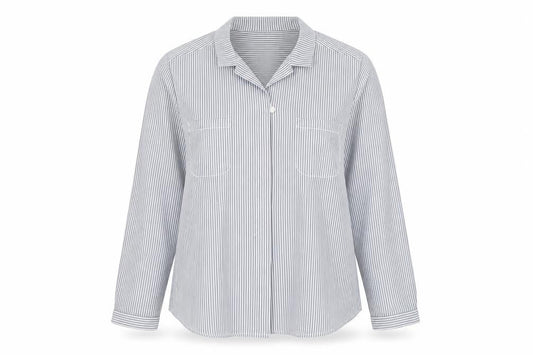 Jacques Vert Women's Blue Striped Nightshirt Size 12