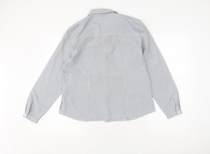 Jacques Vert Women's Blue Striped Nightshirt Size 12