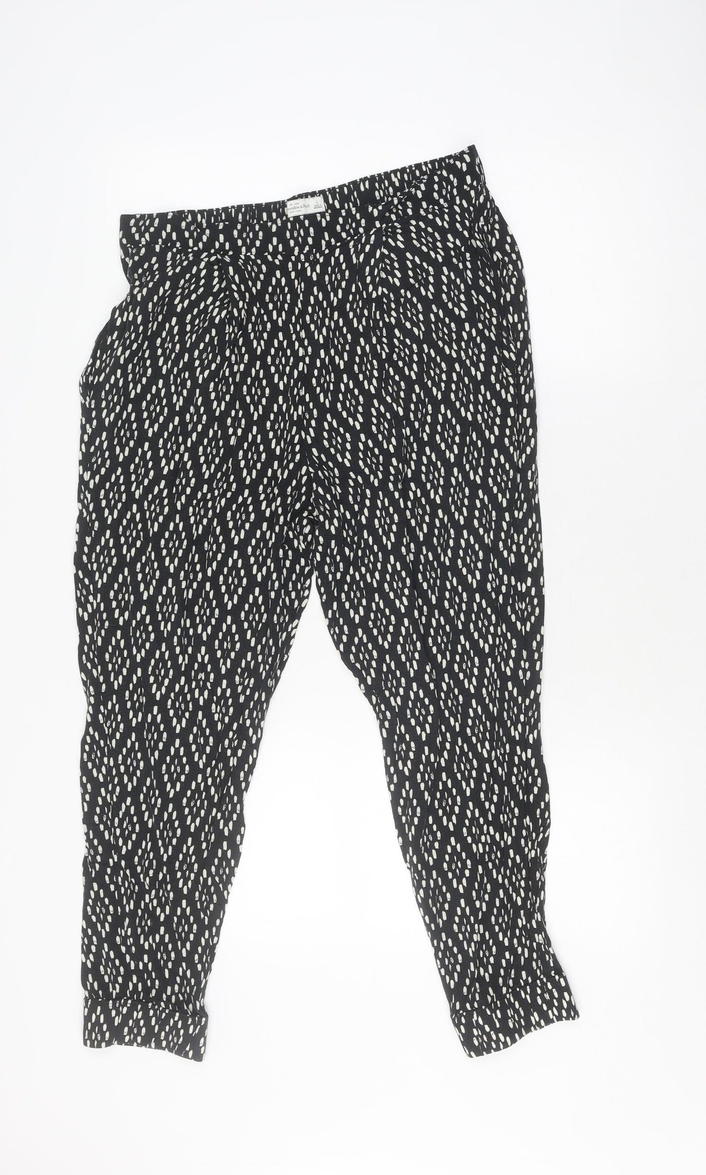 Abercrombie & Fitch Women's Large Black Trousers