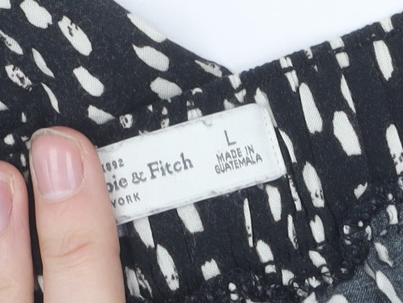 Abercrombie & Fitch Women's Large Black Trousers