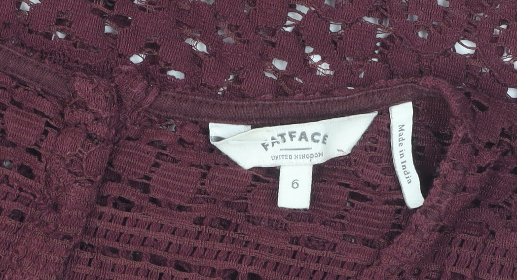Womens UK Size 6 FatFace Red  Blouse