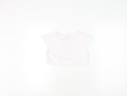 Disney Frozen II Cropped White T-Shirt for Girls 2-3 Years