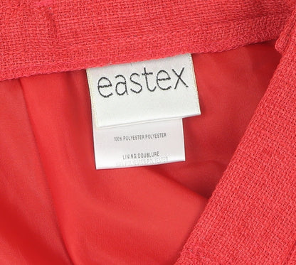 Eastex Women's Red Knee Length Pencil Skirt Size 12