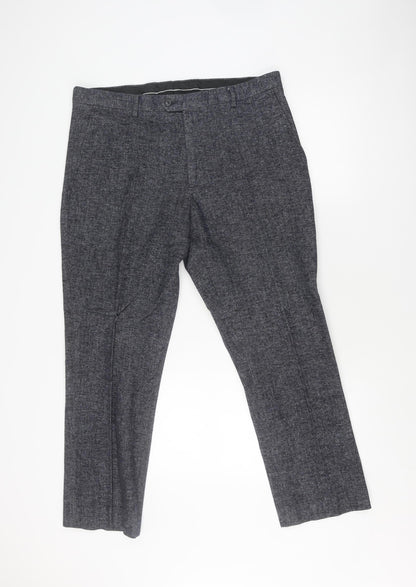 Mens UK Size 46S Cavani  Formal Grey Trousers