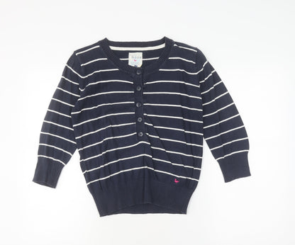 Country Rose Women's Blue Striped Cardigan S