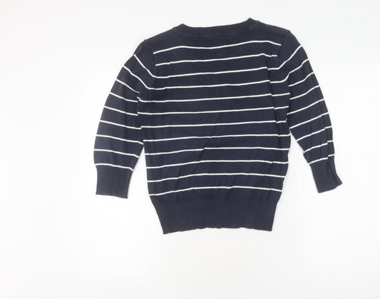 Country Rose Women's Blue Striped Cardigan S