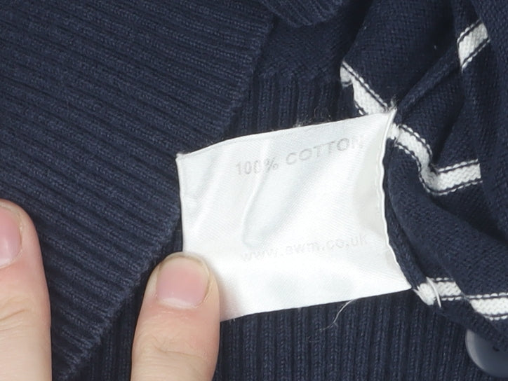 Country Rose Women's Blue Striped Cardigan S