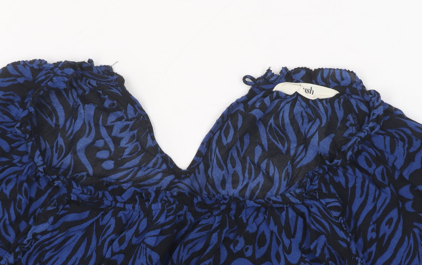 hush Women's Blue Geometric Tunic Blouse - Size 12