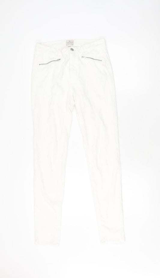 French Connection Women's White Skinny Jeans, Size 10