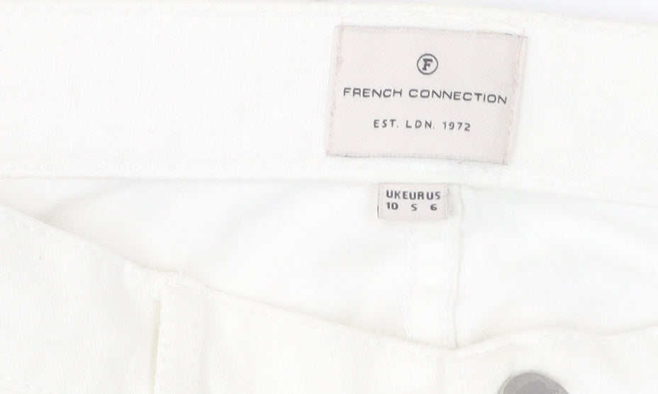 French Connection Women's White Skinny Jeans, Size 10