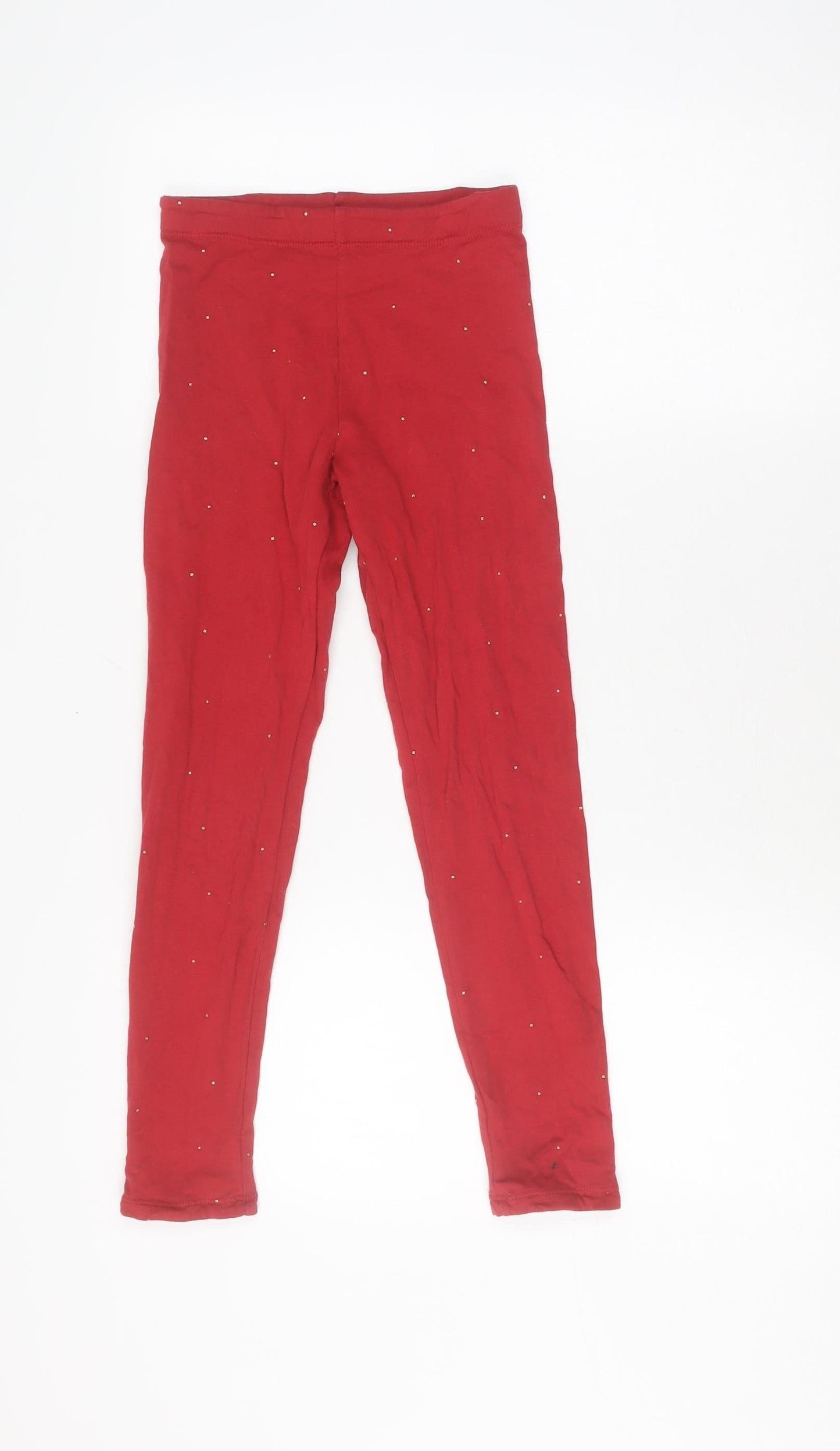 H&M Red Girls Leggings Size 10 - Comfortable Everyday Wear