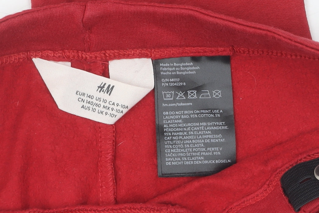H&M Red Girls Leggings Size 10 - Comfortable Everyday Wear