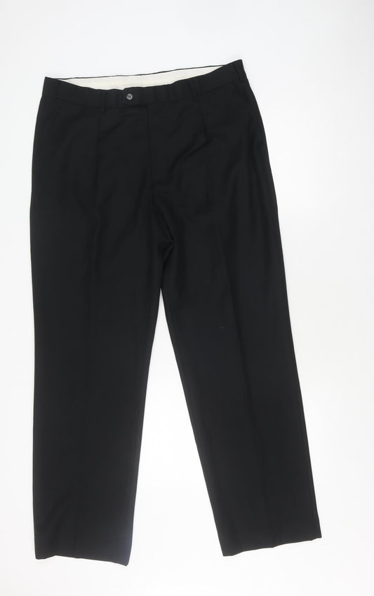 Burton Black Men's Dress Pants 38R Regular Fit