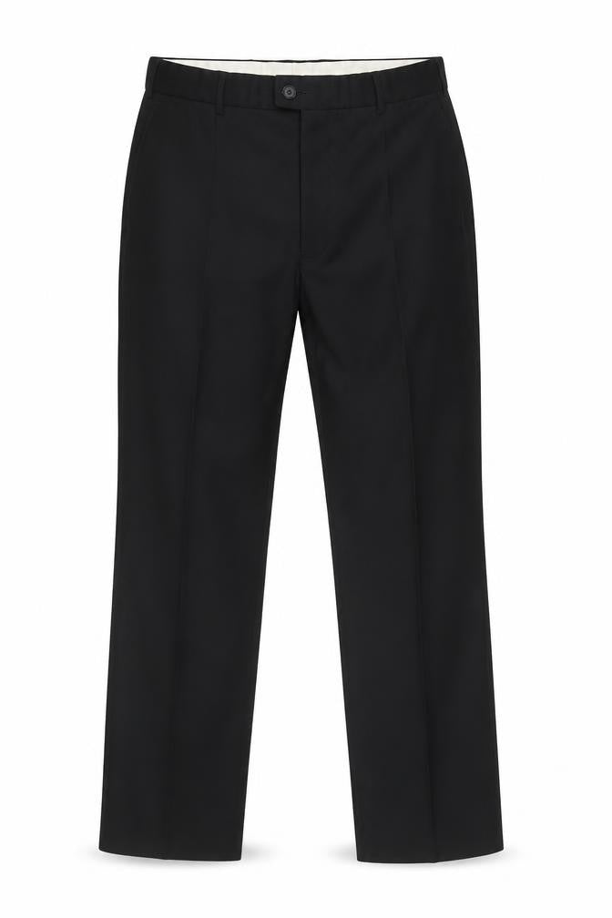 Mens UK Size 38R Burton Regular Fit Dress Pants Black Trousers