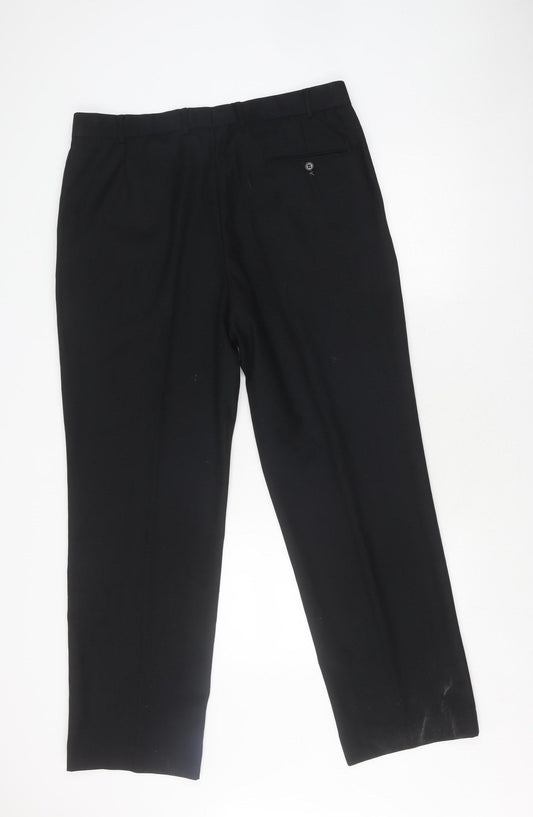 Burton Black Men's Dress Pants 38R Regular Fit