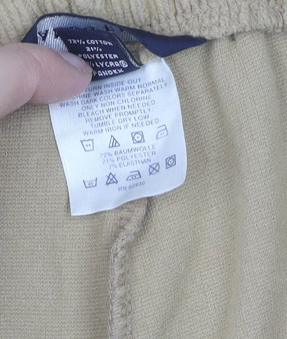 Lands' End Men's Beige Jogger Trousers Relaxed Fit 2XL