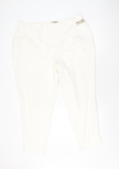 Womens UK Size 24 GARDEUR   Ivory Trousers