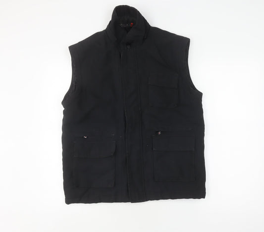 Mens UK Size L Duke Jeans Black Basic Jacket