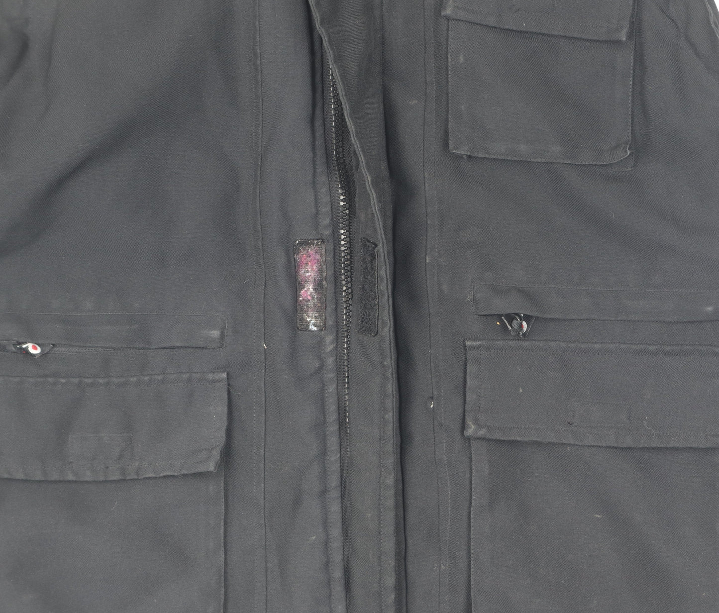 Mens UK Size L Duke Jeans Black Basic Jacket