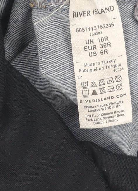 River Island Maternity Blue Jeans Size 10 Women
