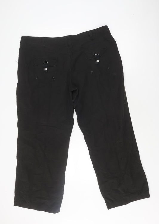 New Look Women's Black Casual Trousers Size 18