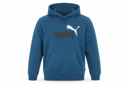 Mens UK Size M PUMA Blue Pullover Hoodie