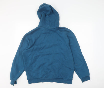 Mens UK Size M PUMA Blue Pullover Hoodie