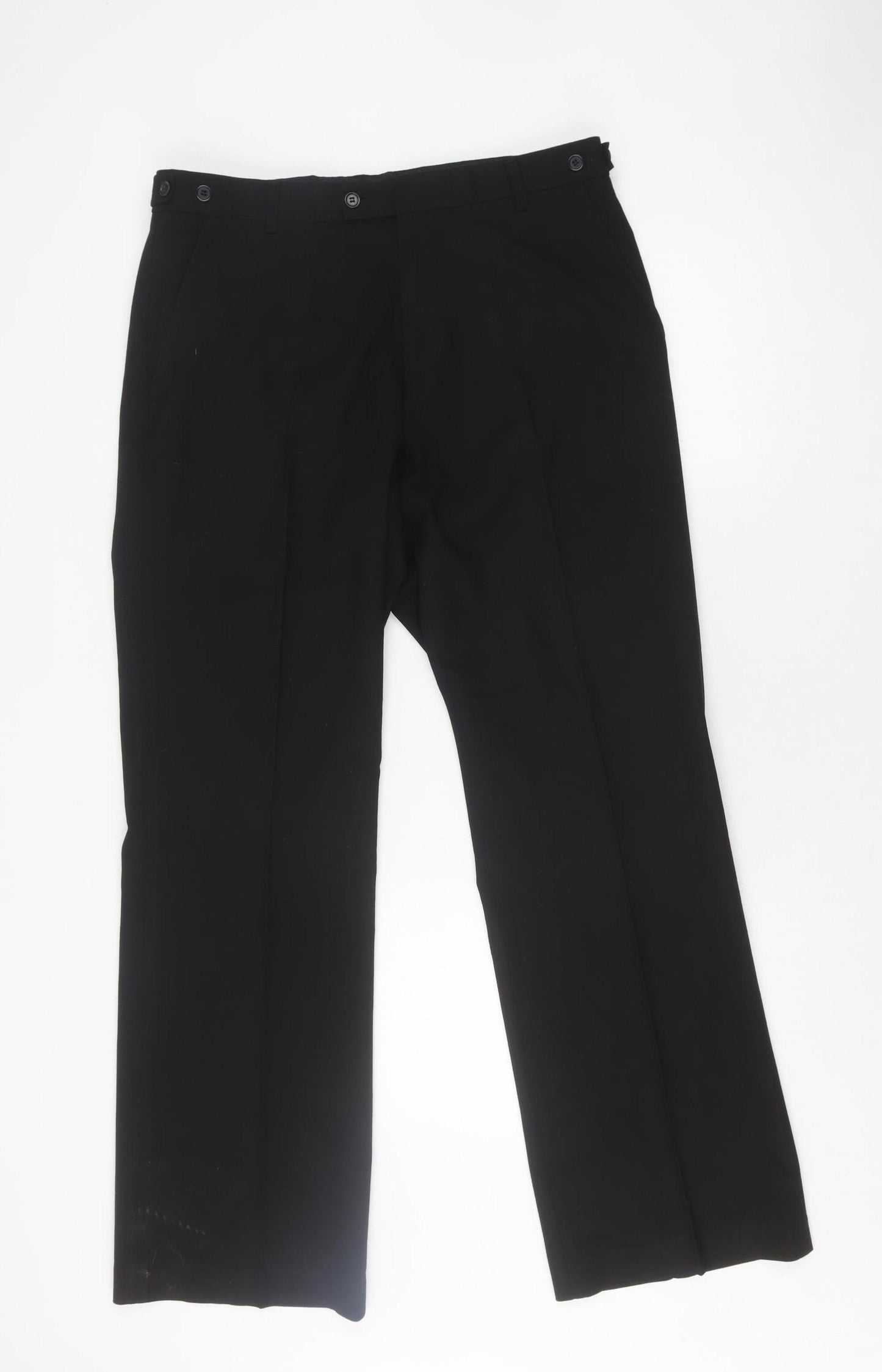 Mettle Men's Black Dress Pants 34R Regular Fit