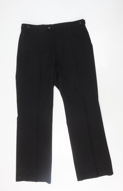 Mettle Men's Black Dress Pants 34R Regular Fit