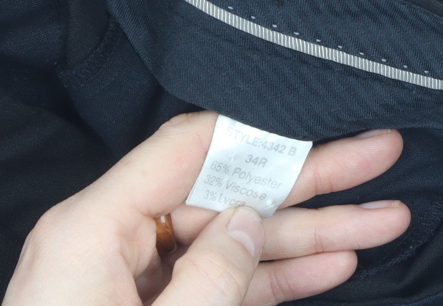 Mettle Men's Black Dress Pants 34R Regular Fit