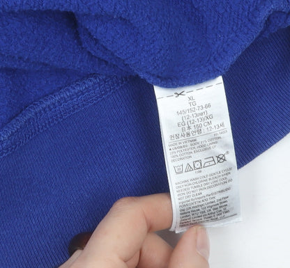 GAP Boys Blue Full Zip Hoodie 12-13 Years with Logo