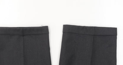 Sergio Rovi Men's Black Trousers 46S Polyester Wool