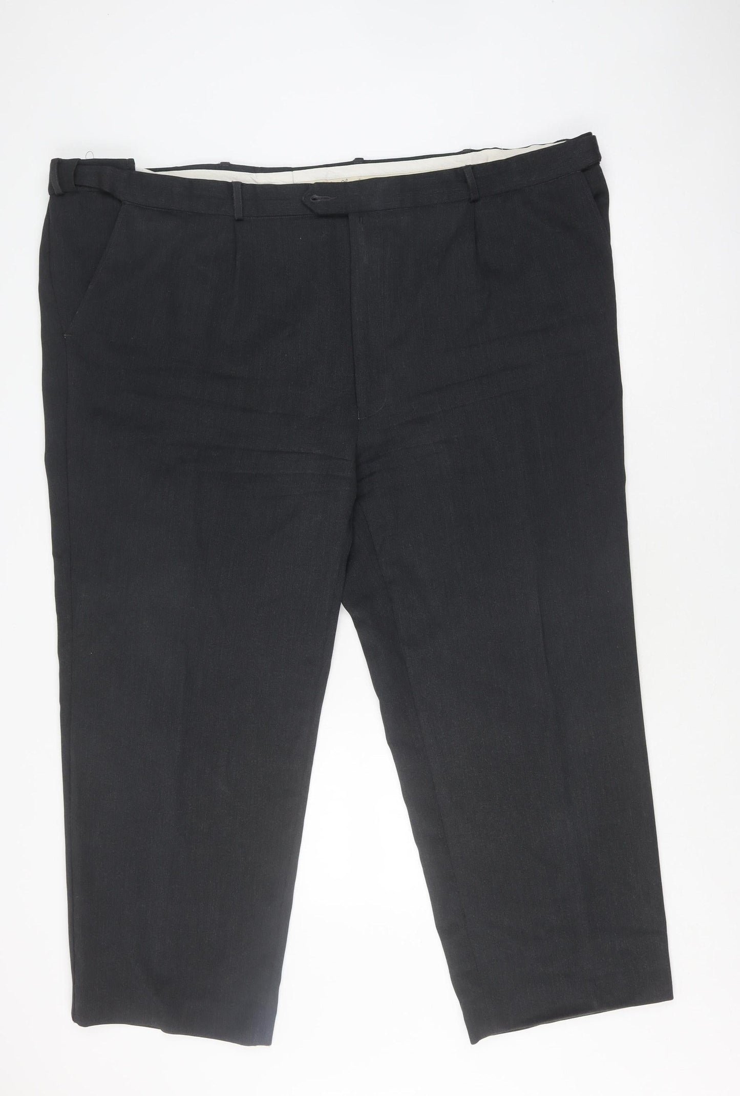 Peter Christian Men's Black Wool Trousers Size MT 14