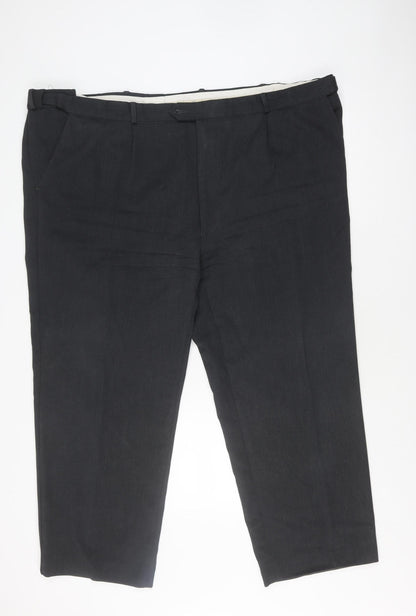 Peter Christian Men's Black Wool Trousers Size MT 14