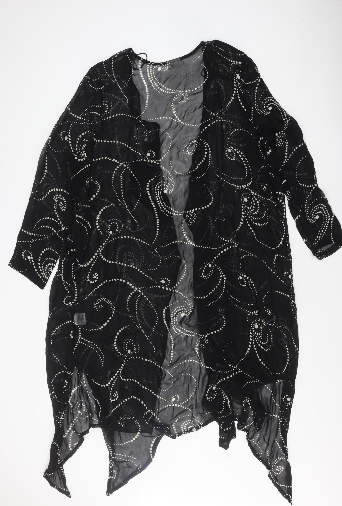 Womens UK Size 14 Roman Originals Black Cardigan Jumper